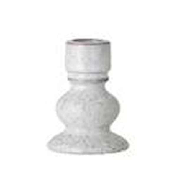Bloomingville Ljusstake Stengods Diameter 6 cm Höjd 9 5 cm Vit Bloomingville Ljusstake Stengods Diameter 6 cm Höjd 9 5 cm Vit