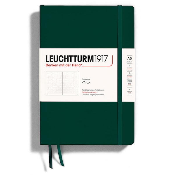 Anteckningsbok A5 Soft Dotted Forest Green Leuchtturm1917