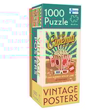 Pussel 1000 Bitar Vintage Retro Cinema, Tactic