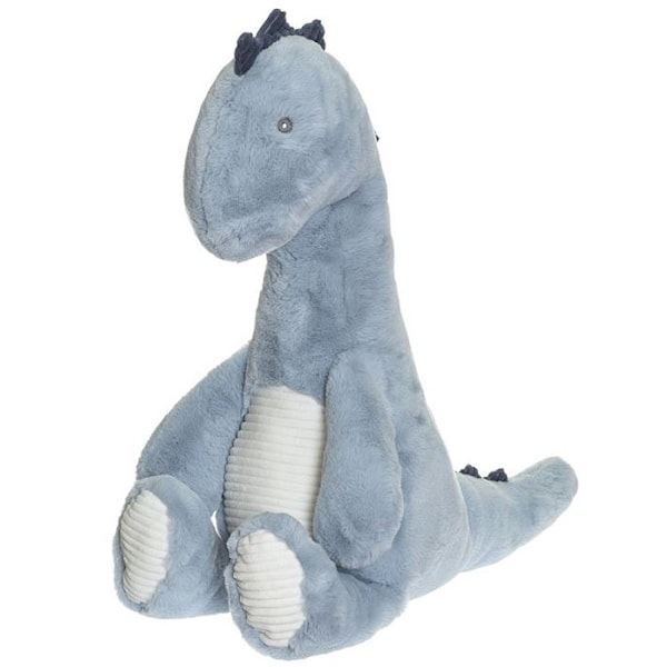 Dino med Manchester stoff Myk leketøy 80 cm Blå