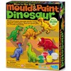 Pysselset med Gips Mould & Paint Dinosaurs  4M