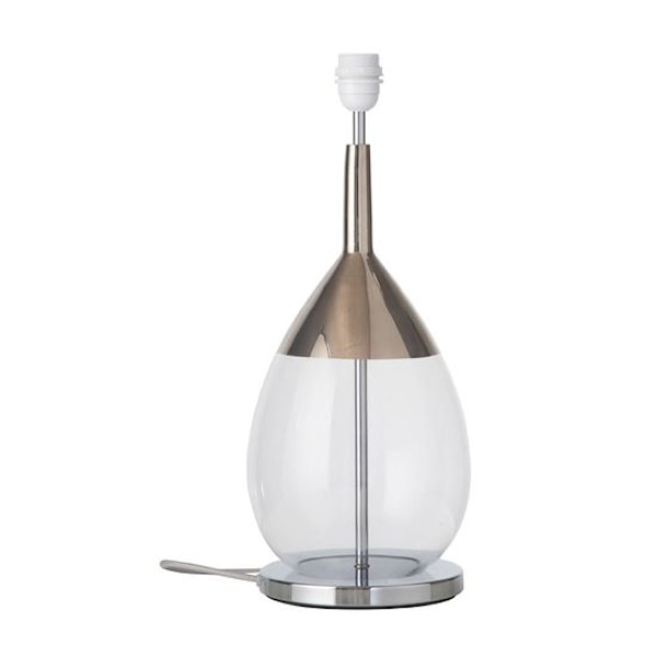 Ebb & Flow Lute Lampfot D 22 H 52 cm Klar Platinum (silver) Ebb & Flow Lute Lampfot D 22 H 52 cm Klar Platinum (silver)