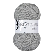 Reflex 50 g vaaleanharmaa Viking Garn