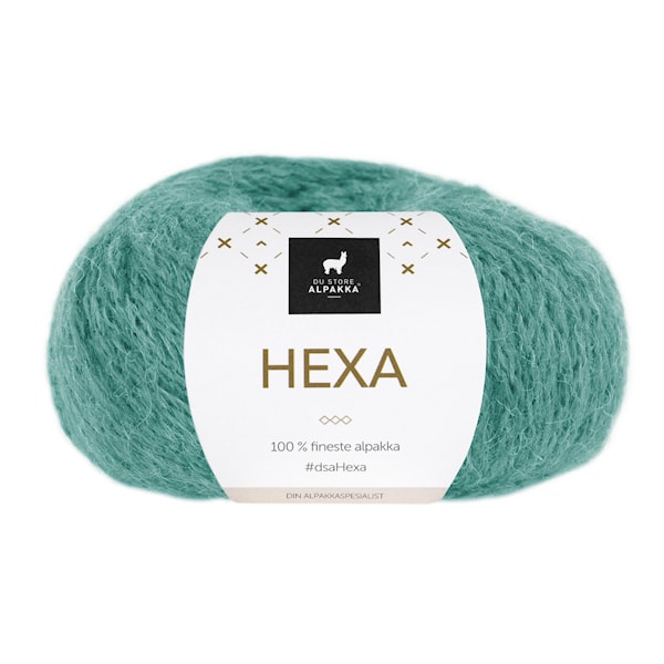 Du Store Alpakka Hexa Garn 50 g Lys sjøgrønn 938