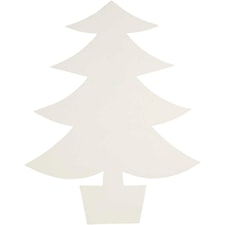 Julgranar, vit, H: 21,5 cm, B: 16,5 cm, 230 g, 25 st./ 1 förp.