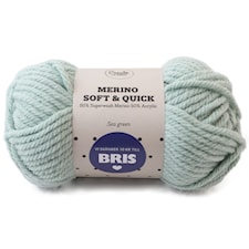 Adlibris BRIS Merino Soft & Quick Garn Ullmix 150g Sea Geen A133