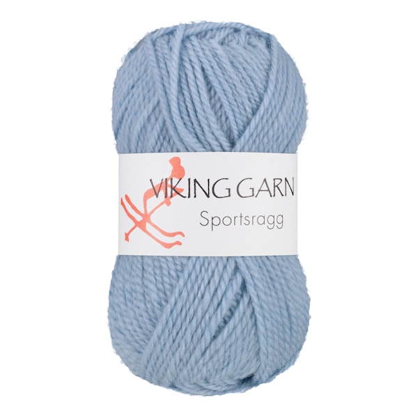 Sportsragg 50 g Lys blå 521 Viking Garn