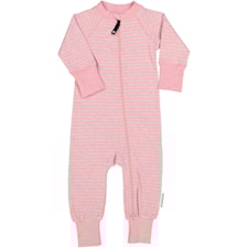 Two way zip -Pyjamas Classic, Randig Rosa, Strl 74/80, Geggamoja