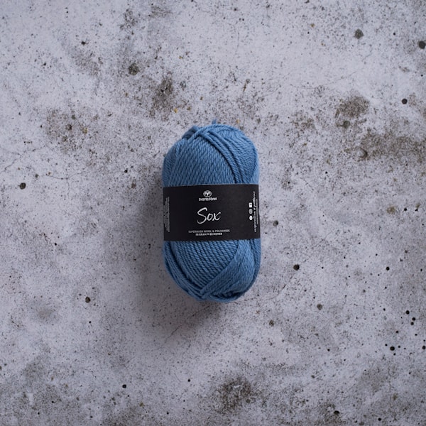 Sox Garn Ullmiks 50 g Jeansblå Svarta Fåret