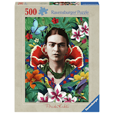 Frida Kahlo: Blooming Fantasy Pussel 500 Bitar, Ravensburger