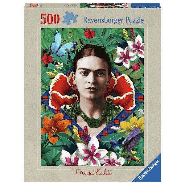 Frida Kahlo: Blooming Fantasy Pussel 500 Bitar, Ravensburger