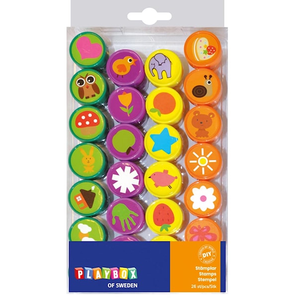 Stempler 26 stk Dyremotiv Playbox