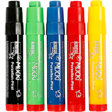 Mucki lasi- ja posliinitussit , paksuus 2-5 mm, värilajitelma, 5 kpl/ 1 pkt