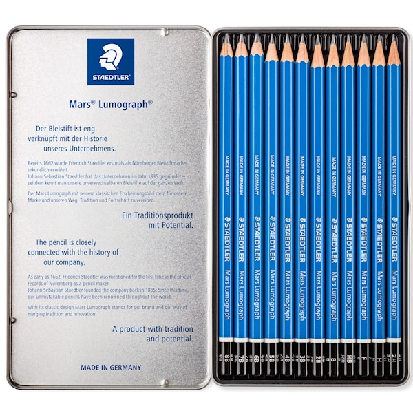 Tegneblyanter Mars Lumograph 12-pack Premium Staedtler