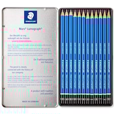 Tegneblyanter Mars Lumograph 12-pack Premium Staedtler