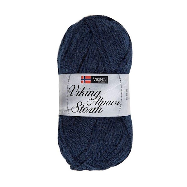 Viking of Norway Alpaca Storm Garn Alpackamix 50g Marin 526