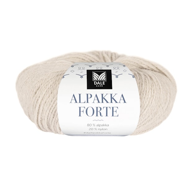 Dale Garn Alpakka Forte Garn 50 g Lattebeige melert 701