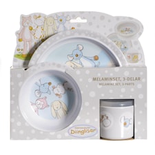 Diinglisar Melaminset, 3-delar, Teddykompaniet