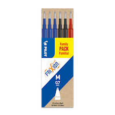 Refill Frixion 0,7 Blå/Svart/Röd 6-p, Pilot