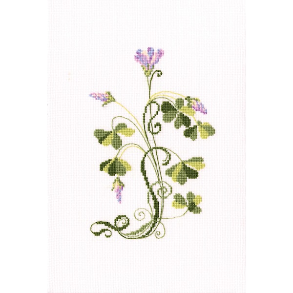 Broderikit blomranka 12x18,5 cm RTO