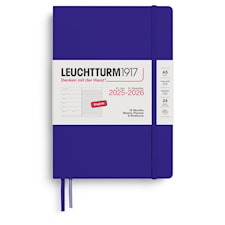 Kalender A5 18m 25–26 Ukentlig Planlegger/Notatbok Ink Leuchtturm1917