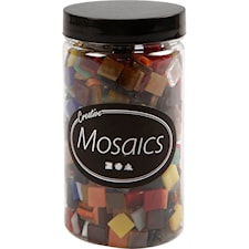 Lasimosaiikit, koko 10x10 mm, paksuus 3 mm, 454 g/ 1 pkt