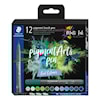 Brushpen Pigment Kall 12-pack Staedtler