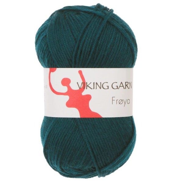 Viking of Norway Froya Garn Ullmix 50g Mörk petrol 233