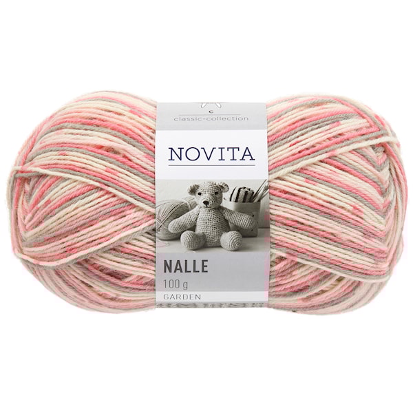Novita Nalle Garden Lanka Villasekoite 100 g, ruusutarha 885