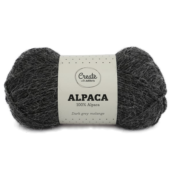 Adlibris Alpakkalanka 50g Dark Grey A003