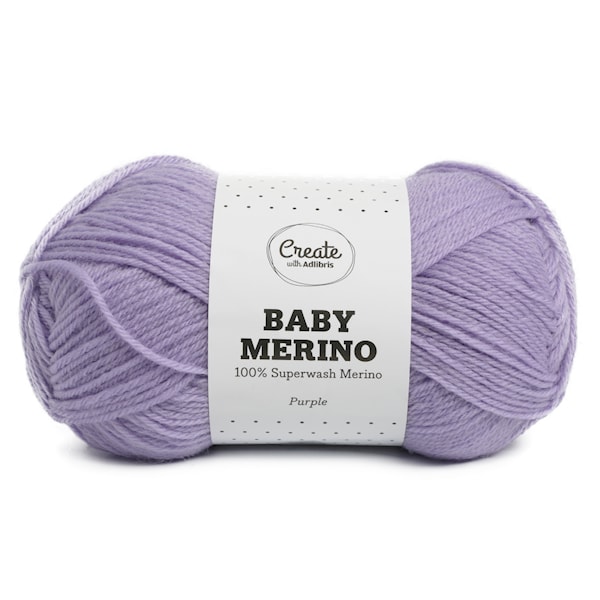 Adlibris Baby Merinovilla Lanka 50g Purple A025