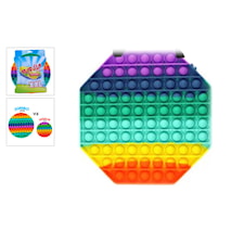 Plop Up! XXL Fidget Toy Rainbow Octagon 20cm