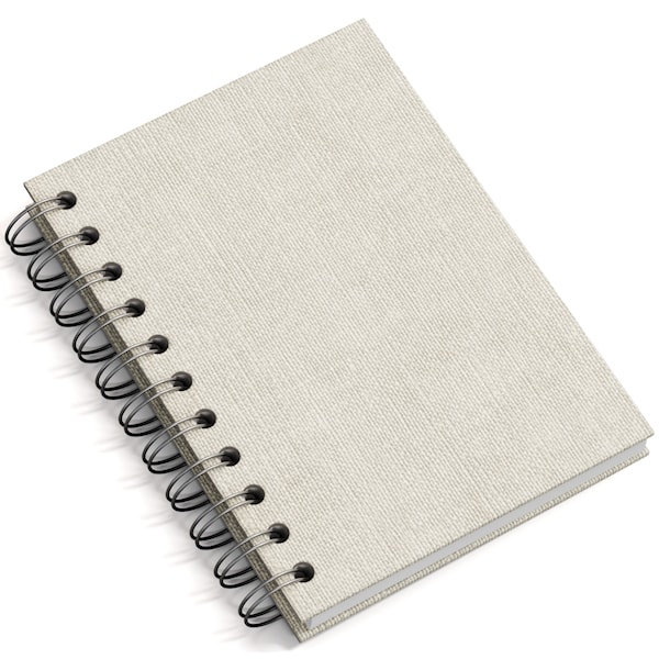 Notatbok A6 Linjert Linen 90 Sider Bigso Box of Sweden