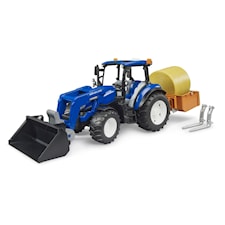 New Holland T5 Traktor med høyball Bruder
