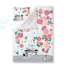 Finlayson Muminmammans Rosenträdgård Påslakanset Satin 150x210 + 50x60 cm Rosa