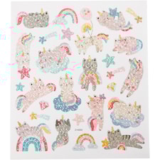 Klistermärken Unicorn Katter 15x16,5 cm 1 ark