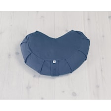 Meditasjonspute, Halvmåneformet, Blueberry Blue, Yogiraj