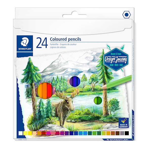 Design Journey Fargeblyanter 24 stk Staedtler