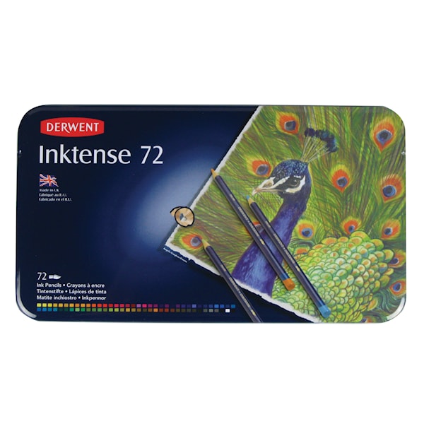 Derwent Inktense 72 fargeblyanter i metalleske