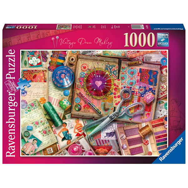 Vintage Dressmaking Pussel 1000 bitar Ravensburger