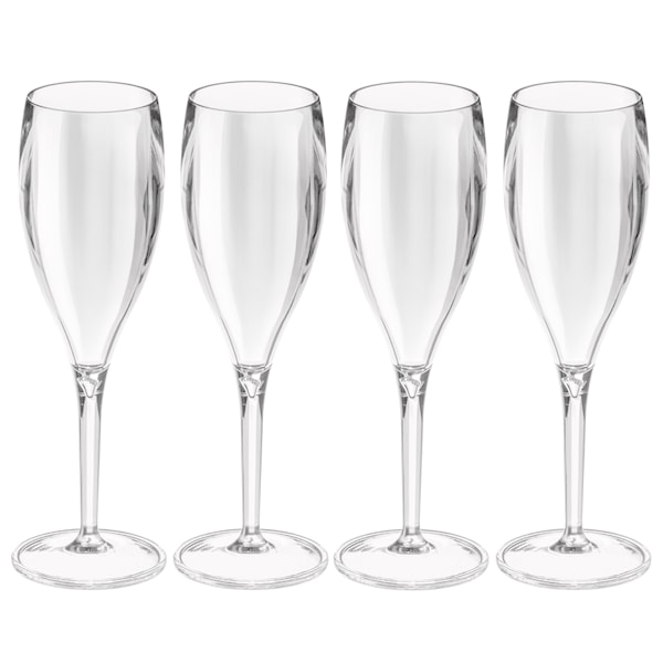 Koziol Cheers No. 1 Crystal Champagneglas 4 Pack Klar