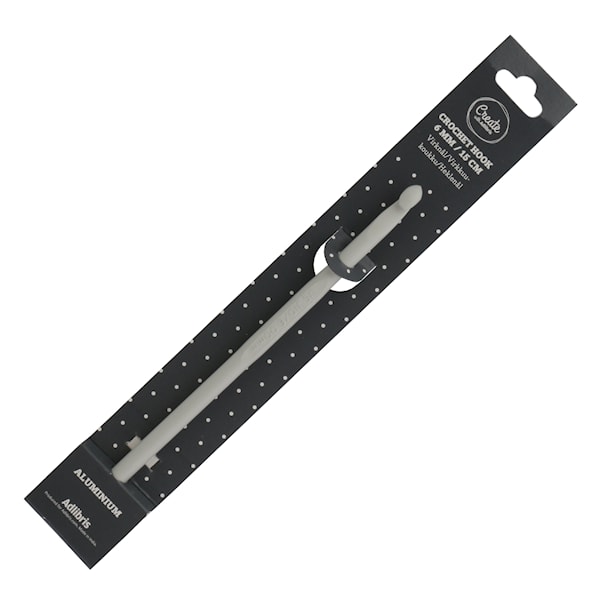 Virkkuukoukku 6mm Alumiini 15cm