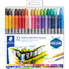 Design Journey Dobbel Fiberpenn 72 stk Staedtler