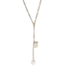 Pilgrim Halsband, Urd, Gold Plated, White