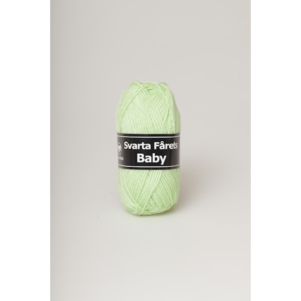 Svarta Fåret Baby Garn Akrylmix 25g ljusgrön 90