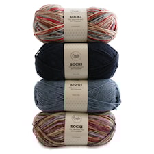 Adlibris Socki Garn 100g Lemmenjoki 4-pack