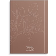 Kalenteri 2026 Doodle sidottu A5 Burde