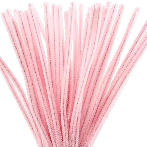 Piperenser, L: 30 cm, tykkelse 6 mm, rosa, 50 stk./ 1 pk.