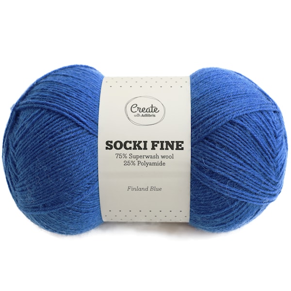 Adlibris Socki Fine 100g Finland Blue A146