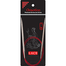 SS Red Lace Circular Pyöröpuikot 80 cm/6 mm Chiaogoo